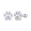 925 Sterling Silver Nano Opal Stone Earrings 6mm