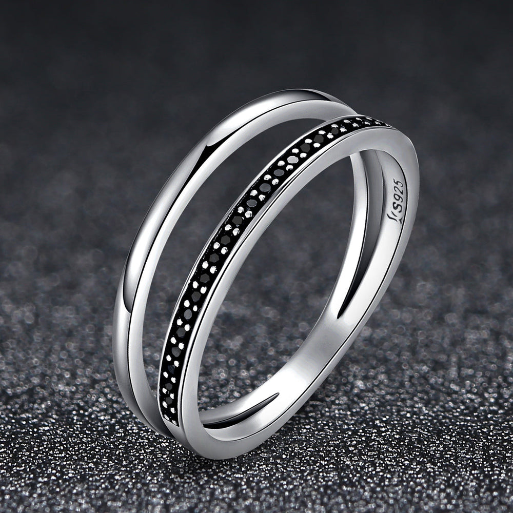 925 Sterling Silver 0.6CM Width Ring Size 6 for Women
