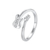 925 Sterling Silver 1.8mm Ring with Pavé Setting CZ for Women