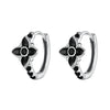 925 Sterling Silver Enamel and CZ Earrings for Women