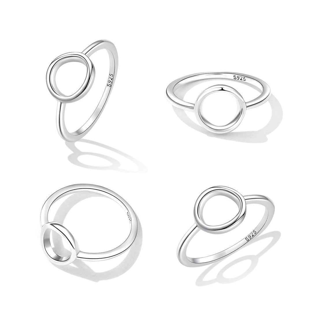 925 Sterling Silver Oxidized Ring Size 6.0 for Women
