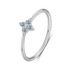 925 Sterling Silver Moissanite Size 6 Ring for Women