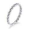 925 Sterling Silver Oxidized 0.20cm Ring Size 9 for Women