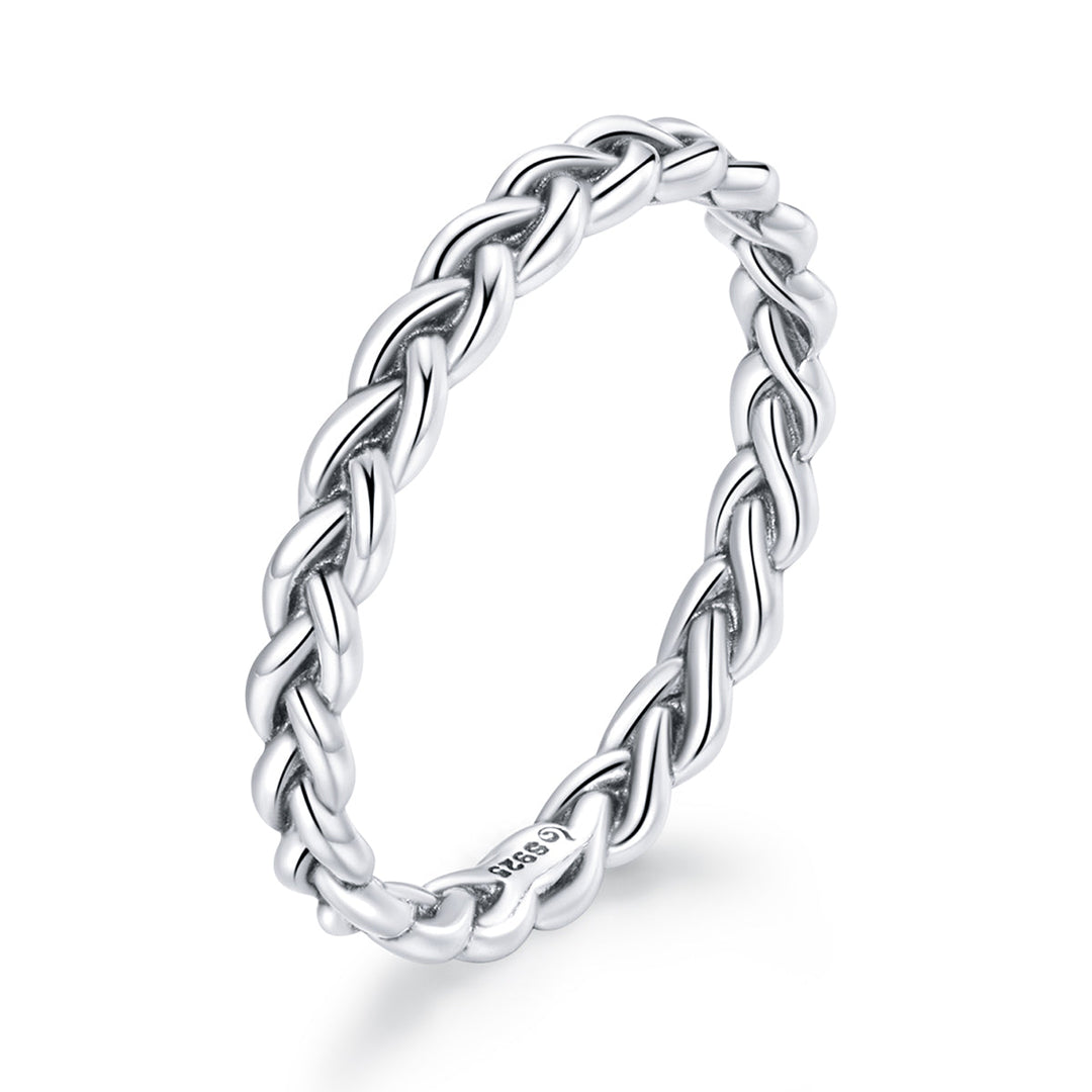 925 Sterling Silver Oxidized 0.20cm Ring Size 9 for Women