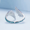 925 Sterling Silver Enamel Ring Size 9.0 for Women
