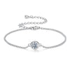 925 Sterling Silver 0.50 Carat Moissanite Bracelet for Women