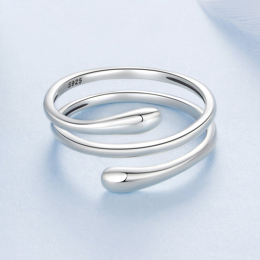 925 Sterling Silver Oxidized Silver Adjustable Rings