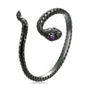 S925 Sterling Silver Black Gold Plated Pavé Setting CZ Ring