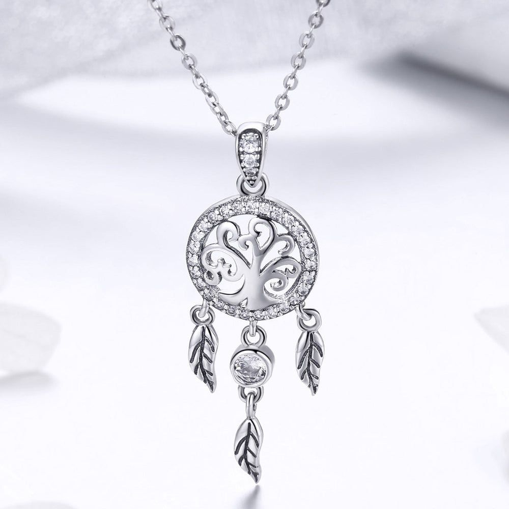 925 Sterling Silver Necklace 36-45cm with Pendant for Women