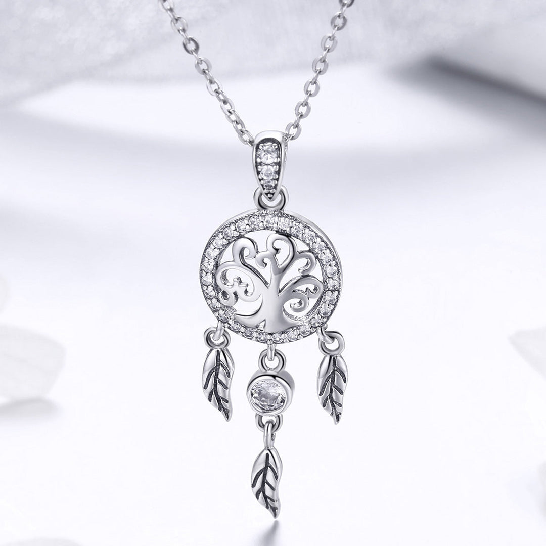 925 Sterling Silver Necklace 36-45cm with Pendant for Women