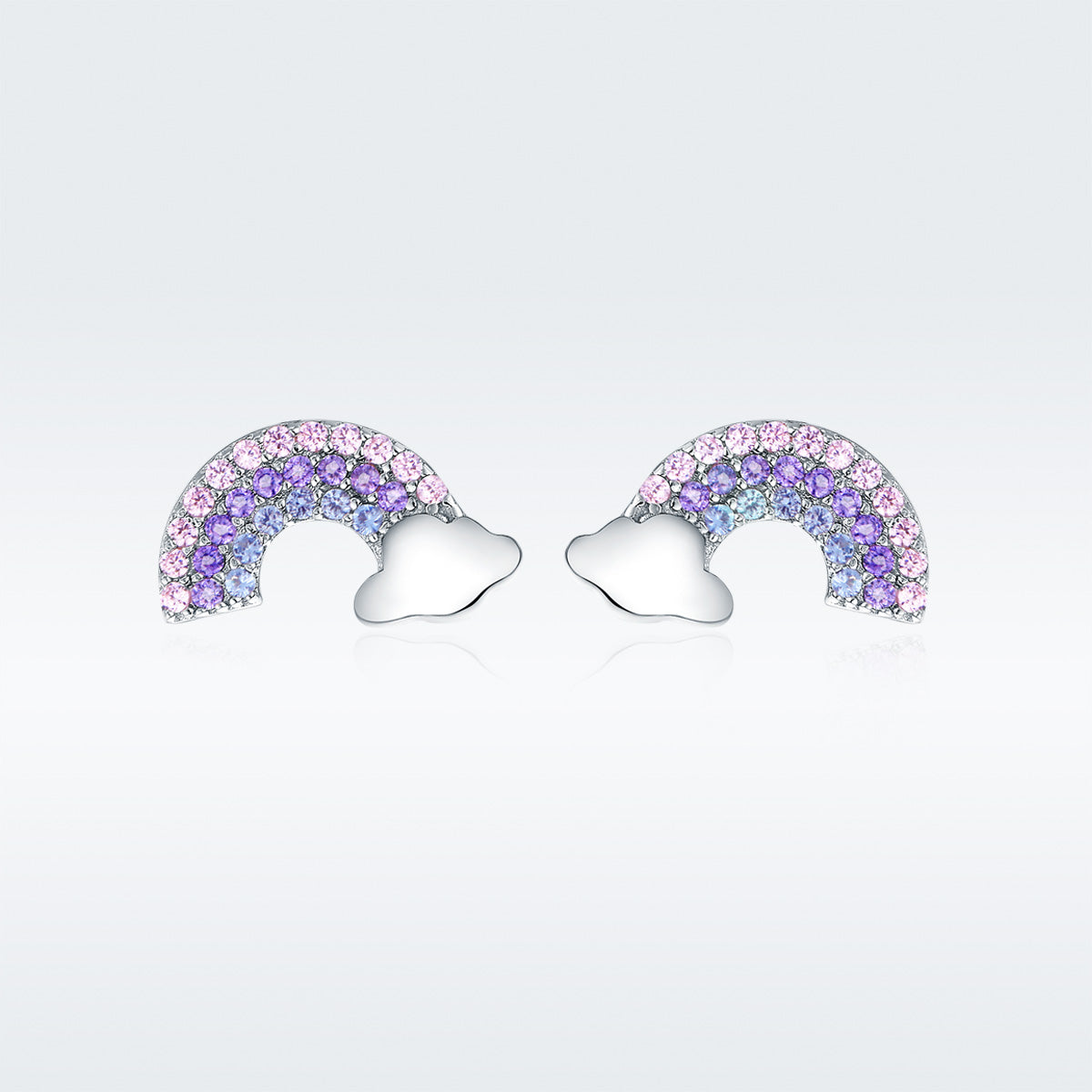925 Sterling Silver Earrings with Pavé Setting CZ - imagen 4 de 6