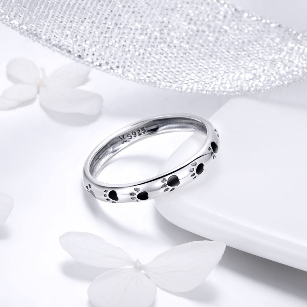 925 Sterling Silver Ring for Women - Size 5.0, Width 0.3cm