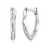 925 Sterling Silver Earrings with Oxidized Finish - 1.4x0.2cm for Women