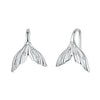 925 Sterling Silver Earrings with Pavé Setting in Oxidized Finish