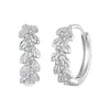 925 Sterling Silver Earrings with Pavé Setting CZ