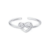 925 Sterling Silver & Plated White Gold 1.6mm Ring for Women