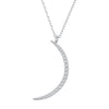 925 Sterling Silver Adjustable CZ Pendant Necklace for Women