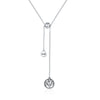 925 Sterling Silver Necklace 42CM Length with 9.5CM Pendant for Women
