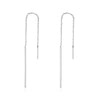 925 Sterling Silver Plated Platinum Earrings