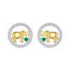925 Sterling Silver Earrings with CZ in White Gold Plated for Women