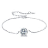 925 Sterling Silver & Platinum Plated CZ Bracelet for Women