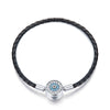 925 Sterling Silver Nan Style Bracelet Size 17.0