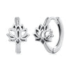 925 Sterling Silver Oxidized Silver Earrings 1.3x0.8cm for Women