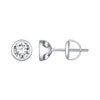 925 Sterling Silver 5.0mm Moissanite Earrings for Women