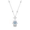 925 Sterling Silver Necklace with Pavé Setting CZ - 400mm Length