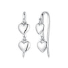 925 Sterling Silver Earrings 1.8*0.5cm for Women
