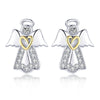 925 Sterling Silver Plated Platinum Gold Earrings for Women