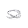 925 Sterling Silver Earrings with Pavé Setting CZ - 1.2cm Diameter