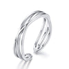 S925 Sterling Silver Ring 0.4cm Width