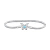 925 Sterling Silver Moonstone Bracelet 17.0 cm Pavé Setting for Women