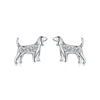 925 Sterling Silver Pavé Set CZ White Gold Plated Earrings for Women