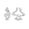 925 Sterling Silver Earrings 18mm x 10mm for Women