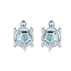 S925 Oxidized Silver Pavé Setting CZ Earrings for Women
