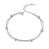 925 Sterling Silver Adjustable 19cm Bracelet for Women
