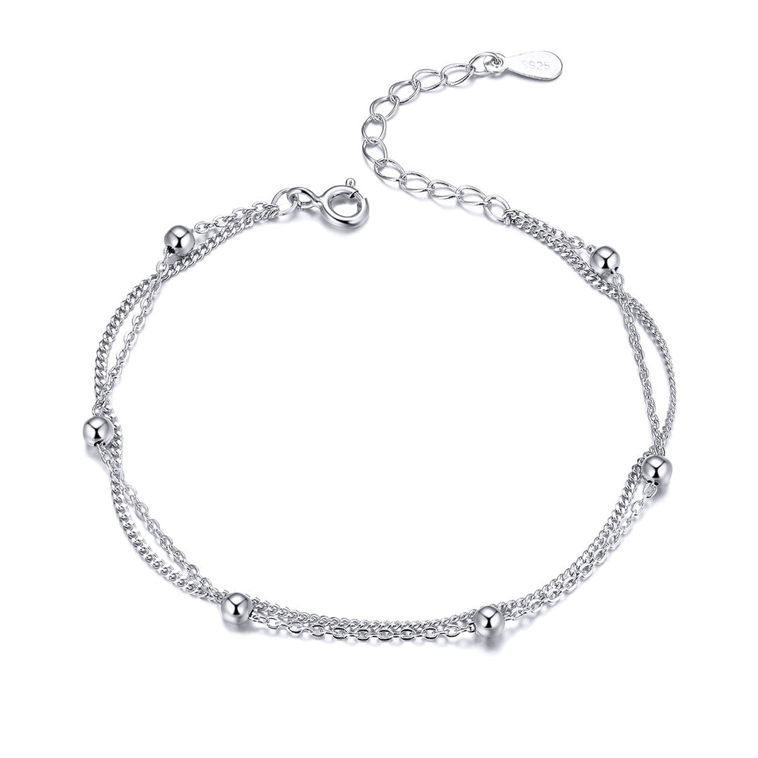 925 Sterling Silver Adjustable 19cm Bracelet for Women