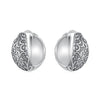 925 Sterling Silver Oxidized Silver Earrings 1.2*0.6cm for Women