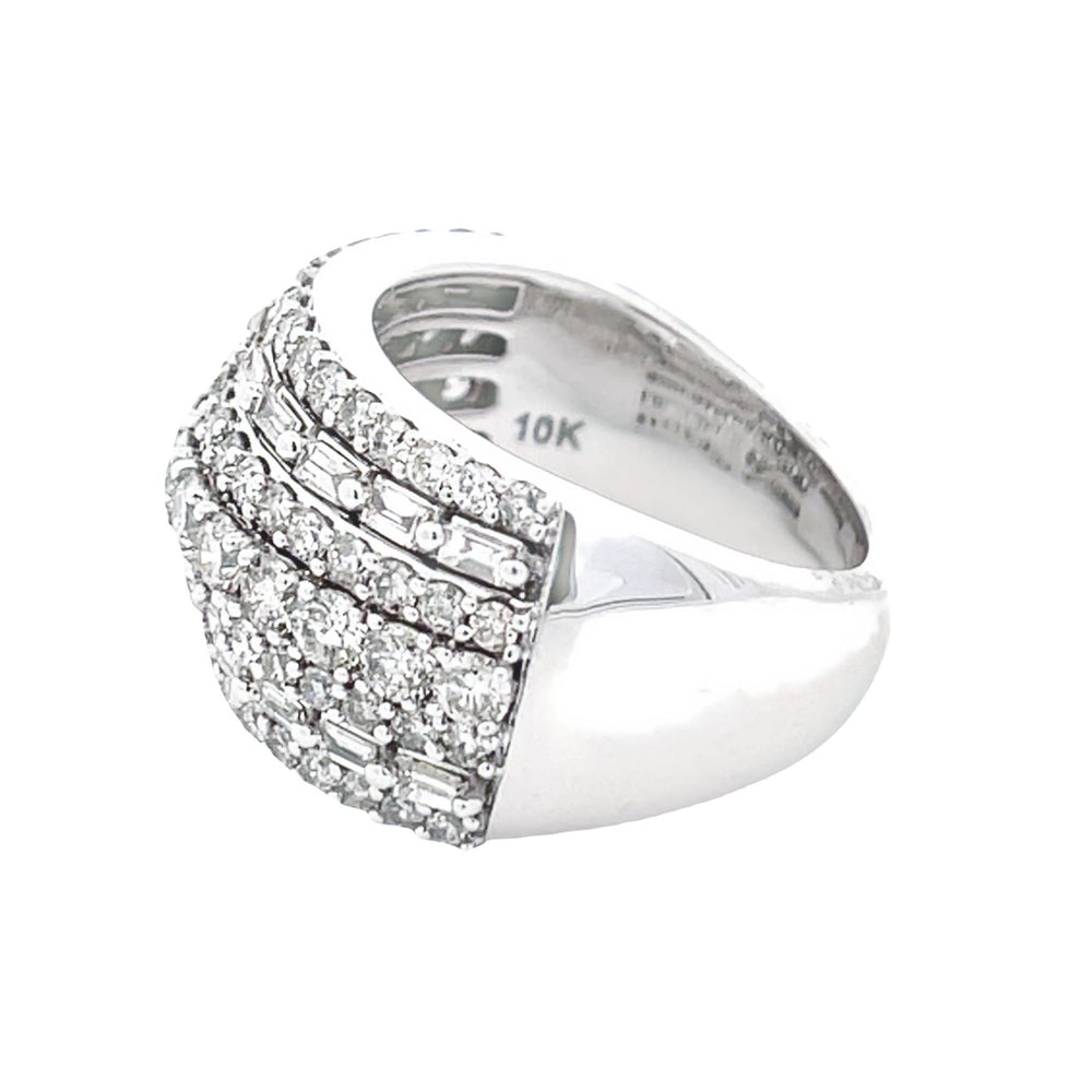 3.00ct Diamond Wedding Band Ring 10KT White Gold