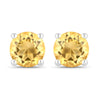 0.90 Carat Genuine Citrine .925 Sterling Silver Earrings