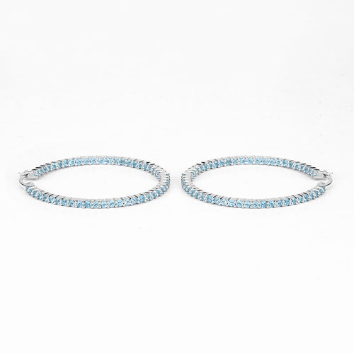 Pendientes de plata esterlina .925 con topacio azul suizo auténtico de 3,60 quilates