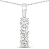 0.75 Carat Genuine Lab Grown Diamond 14K White Gold Pendant