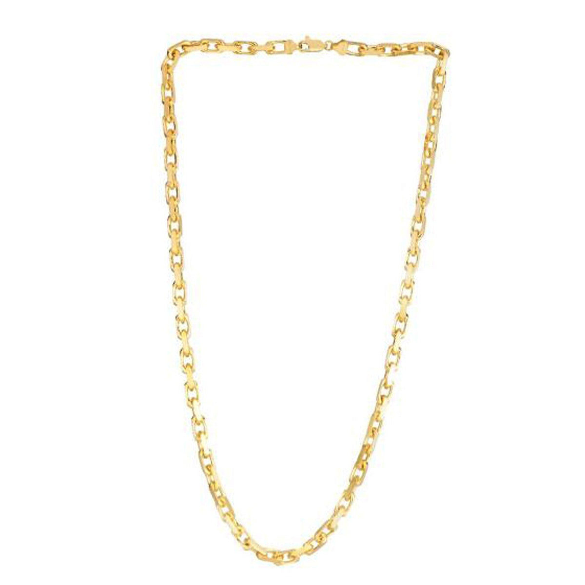 Cadena de eslabones de cable francesa de oro amarillo de 14k (4.80 mm)