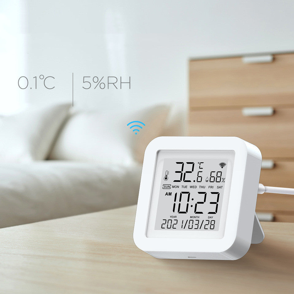 WIFI Temperature & Humidity Sensor For Smart Home Smart Life Thermometer With Display Support Alexa Google Assistant