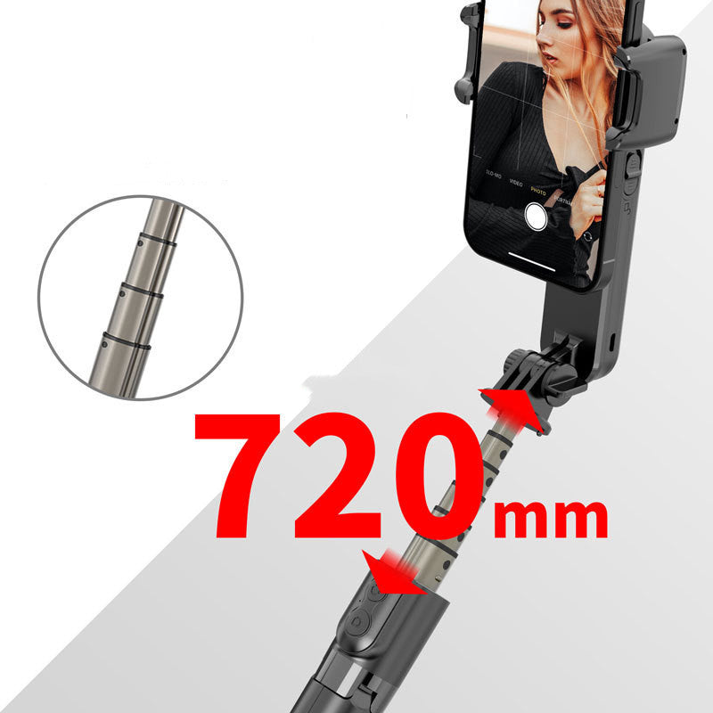 3-in-1 Phone Camera Stabilizer Gimbal - Selfie Stick - Built-in Tripod with Fill Light