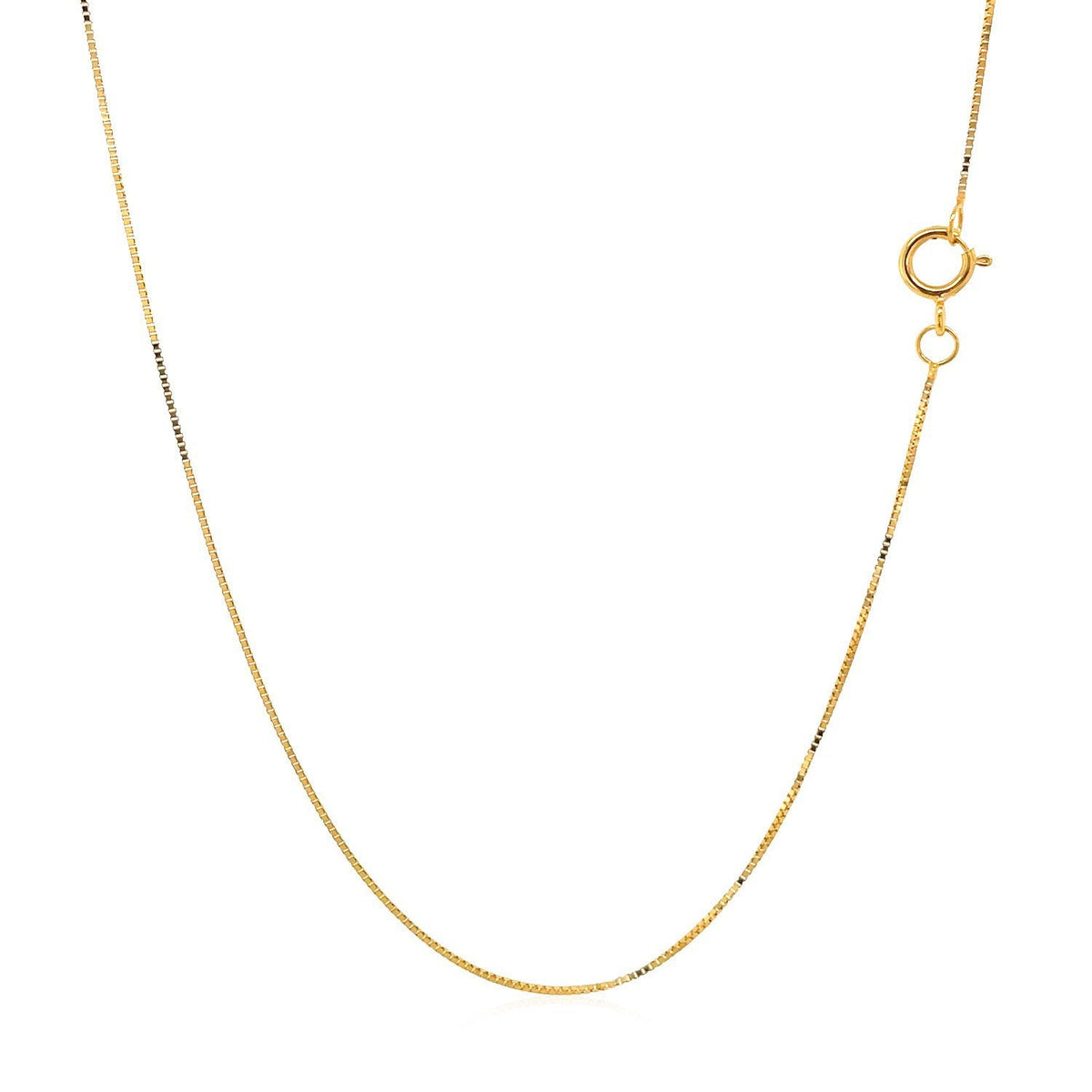 Cadena Clásica de Oro Amarillo de 14k, 0.45mm