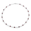 8.10 Carat Genuine Garnet .925 Sterling Silver Necklace