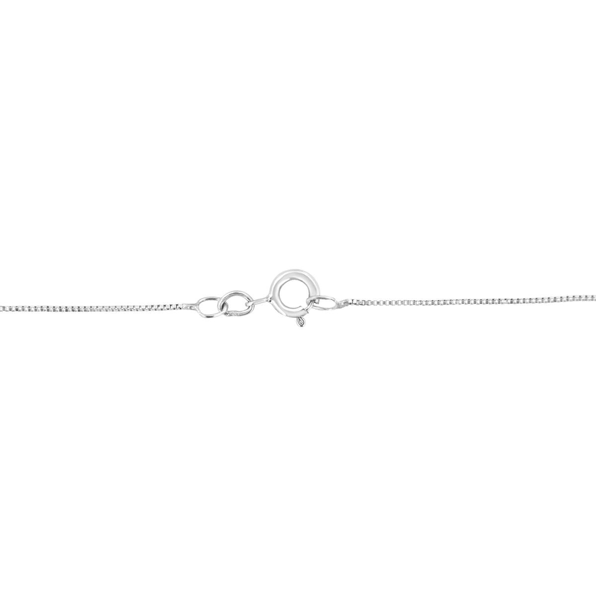 Colgante de corazón abierto de plata de ley .925 con diamantes de talla redonda de 3.0 cttw (color I-J, claridad I2-I3) - 18"